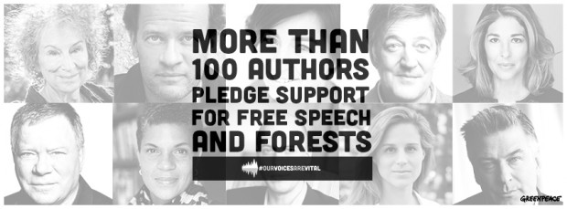 Image for Authors around the world stand up for free speech and forests