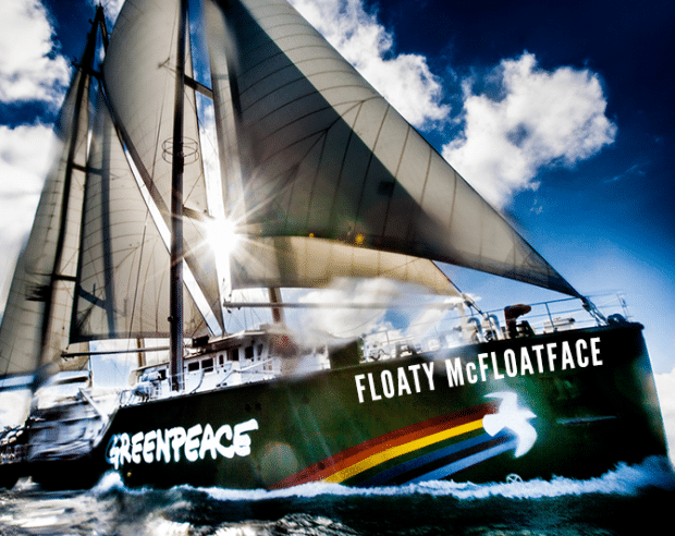 Image for Floaty McFloatface: The New Name For Greenpeace’s Rainbow Warrior Ship