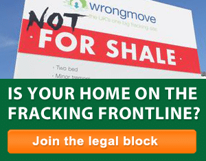 Not for shale sign